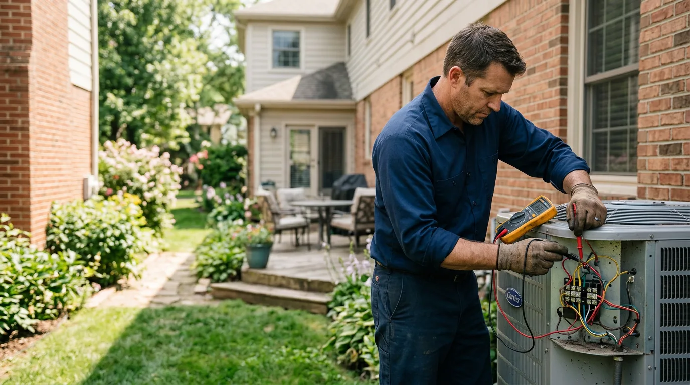 HVAC technician working near West Monroe, NY
